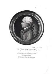 Michel-Guillaume-Jean de Crevecoeur frontispiece of his 
